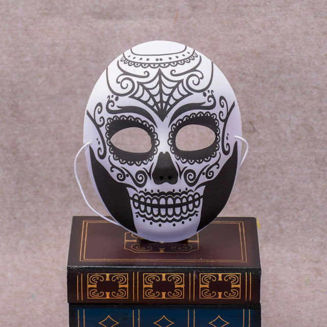 EVA Halloween Skull Mask Painted Peking Opera Mask FullFace Party Adult Kids Terror Gorgeous Supplies Ghost Masquerade Day Dead