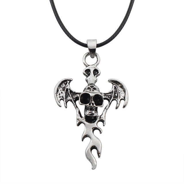 Fashion Steampunk Inverted Pentagram Pan God Skull Goat Head Pendant Necklaces Satanism Satanic Occult Metal DIY Choker Necklace