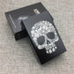 King Death Skulls Aluminium Alloy Fashion Cigarette Case Laser Carved Will Not Fade Cigarette Boxes Smoke Case