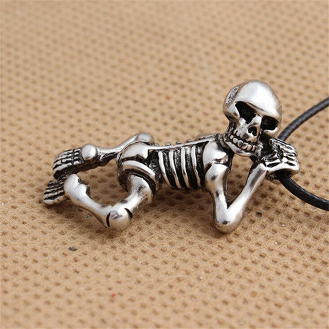 Fashion Steampunk Inverted Pentagram Pan God Skull Goat Head Pendant Necklaces Satanism Satanic Occult Metal DIY Choker Necklace