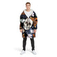 3D Rose Sugar Skull Blanket Hoodie