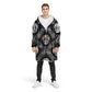 3D Rose Sugar Skull Blanket Hoodie