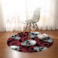 Skull Area Rugs Octopus Tentacles Hand Round Carpet