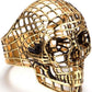 Hiphop Cool Men's Gothic Carving Ring Stainless Steel High Quality cross Skull ring Jewelry For man