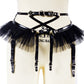 Handmade Tarot Kitten Full Elastic Punk Harajuku Lolita Gothic Garter Harness Bra Bondage Bra Body Harness