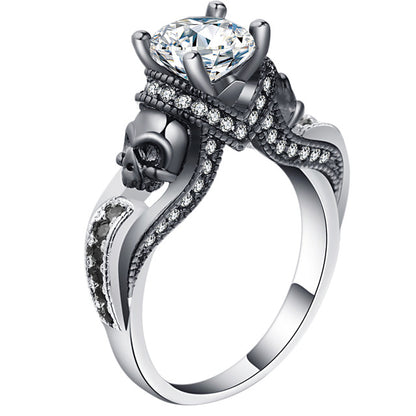 Women's Skull Ring European and American Punk style Motor Biker Men Party Ring Birthday stone skull men's jewelry Rings