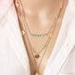 New Gold Fatima Hand Multilayer Hammer Chain Lariat Bar Necklace Long Strip Pendant Necklace Collar joyeria collier Women