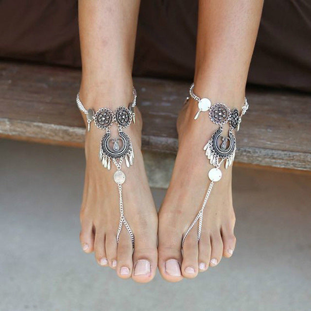 15 Style Vintage Enkelbandje Chain Ankle Bracelet Bohemian Turtle Starfish Anklets for Women Boho Foot Jewelry 2018