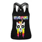 new movie Coco clothing Skeleton Skull Halloween Women's vest Digital Printing Ghost Scary Costume for women Day Dead Costume