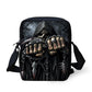 Brand Designer Punk Skull Head Printing Mens Messenger Bags for Men Casual Crossbody Bags,Boys Small Kids Travel Shoulder bag