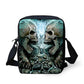 Brand Designer Punk Skull Head Printing Mens Messenger Bags for Men Casual Crossbody Bags,Boys Small Kids Travel Shoulder bag