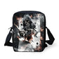 Brand Designer Punk Skull Head Printing Mens Messenger Bags for Men Casual Crossbody Bags,Boys Small Kids Travel Shoulder bag