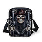 Brand Designer Punk Skull Head Printing Mens Messenger Bags for Men Casual Crossbody Bags,Boys Small Kids Travel Shoulder bag