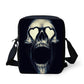Brand Designer Punk Skull Head Printing Mens Messenger Bags for Men Casual Crossbody Bags,Boys Small Kids Travel Shoulder bag