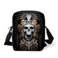 Brand Designer Punk Skull Head Printing Mens Messenger Bags for Men Casual Crossbody Bags,Boys Small Kids Travel Shoulder bag