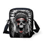 Brand Designer Punk Skull Head Printing Mens Messenger Bags for Men Casual Crossbody Bags,Boys Small Kids Travel Shoulder bag