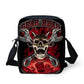 Brand Designer Punk Skull Head Printing Mens Messenger Bags for Men Casual Crossbody Bags,Boys Small Kids Travel Shoulder bag
