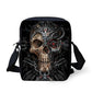 Brand Designer Punk Skull Head Printing Mens Messenger Bags for Men Casual Crossbody Bags,Boys Small Kids Travel Shoulder bag