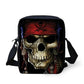 Brand Designer Punk Skull Head Printing Mens Messenger Bags for Men Casual Crossbody Bags,Boys Small Kids Travel Shoulder bag