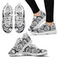 Trendy Sugar Skulls Art Printed Sneakers Women Light Sports Running Shoes Breathable Air Mesh Outdoor Athletic Shoes