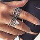 12pcs Ring Set Vintage Jewelry Crystal Statement V Design Knuckle Finger Ring Boho Turkish Female Anel Accessories 2018