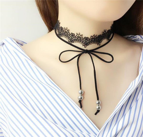 Jewelry trade clavicle short necklace pendant sweater chain men and women crystal dots multilayer beach accessory