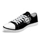 Skull Printing Men's Vulcanize Shoes Teenagers Punk Style Sneakers for Student Cool Canvas Shoes Lace-up Walking Shoe