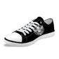 Skull Printing Men's Vulcanize Shoes Teenagers Punk Style Sneakers for Student Cool Canvas Shoes Lace-up Walking Shoe