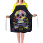 Novelty Skull Printed Apron For Men Women Colorful Aprons Sleeveless 79*67cm Restaurant Kitchen Bib Aprons