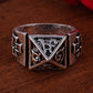 Punk Vintage Trend Men's Ring Gothic Men Skull Flower Biker Zinc Alloy Ring Man Fashion Rings Free Shipping sa977