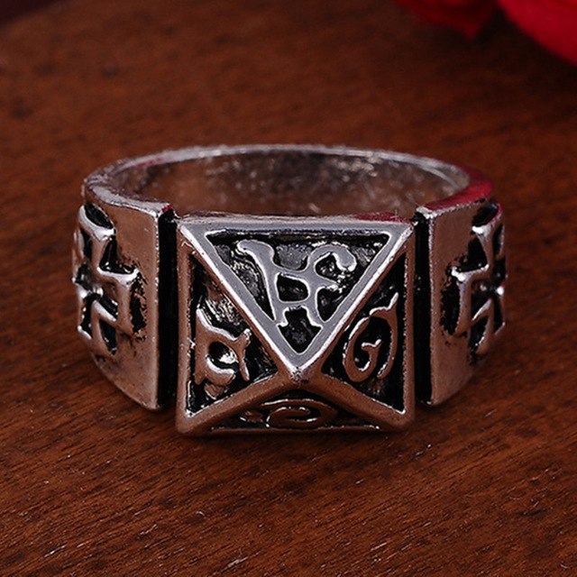 Punk Vintage Trend Men's Ring Gothic Men Skull Flower Biker Zinc Alloy Ring Man Fashion Rings Free Shipping sa977