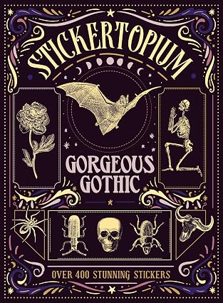 Stickertopium: Gorgeous Gothic: Over 400 Stunning Stickers - skull sticker