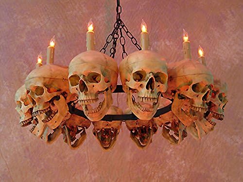 Skull Chandelier w/ 12 Skulls