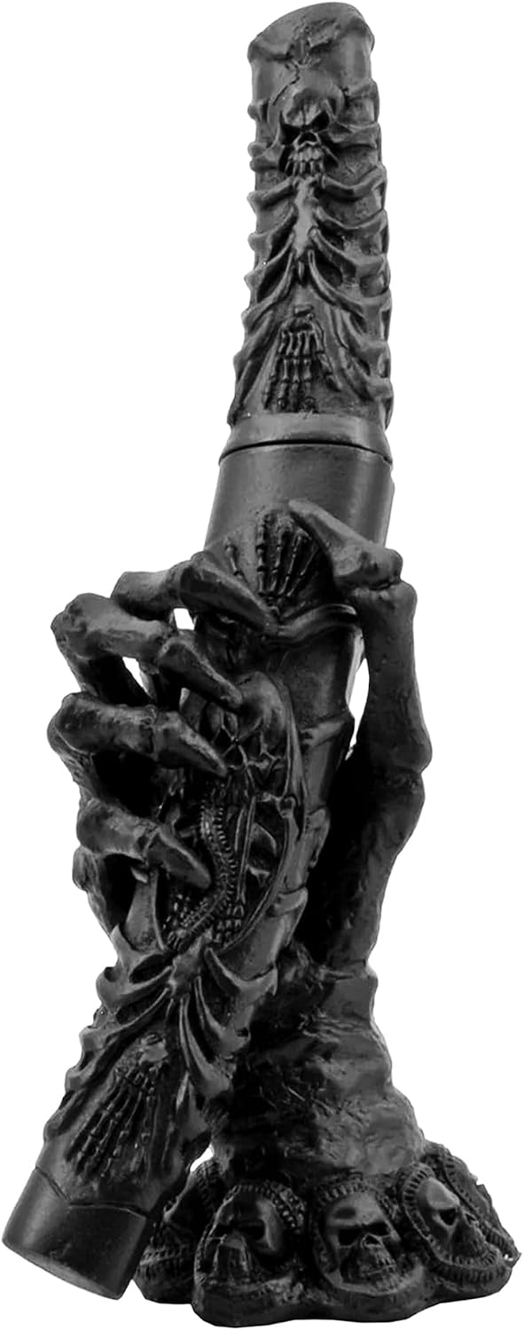 Gothic Skeleton Bone Dagger with Display Stand – Dark Fantasy Polyresin Handle & Stainless Steel Blade Collectible Knife