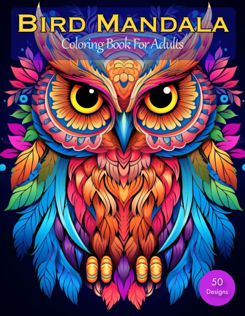 Bird Mandala Coloring Book for Adults