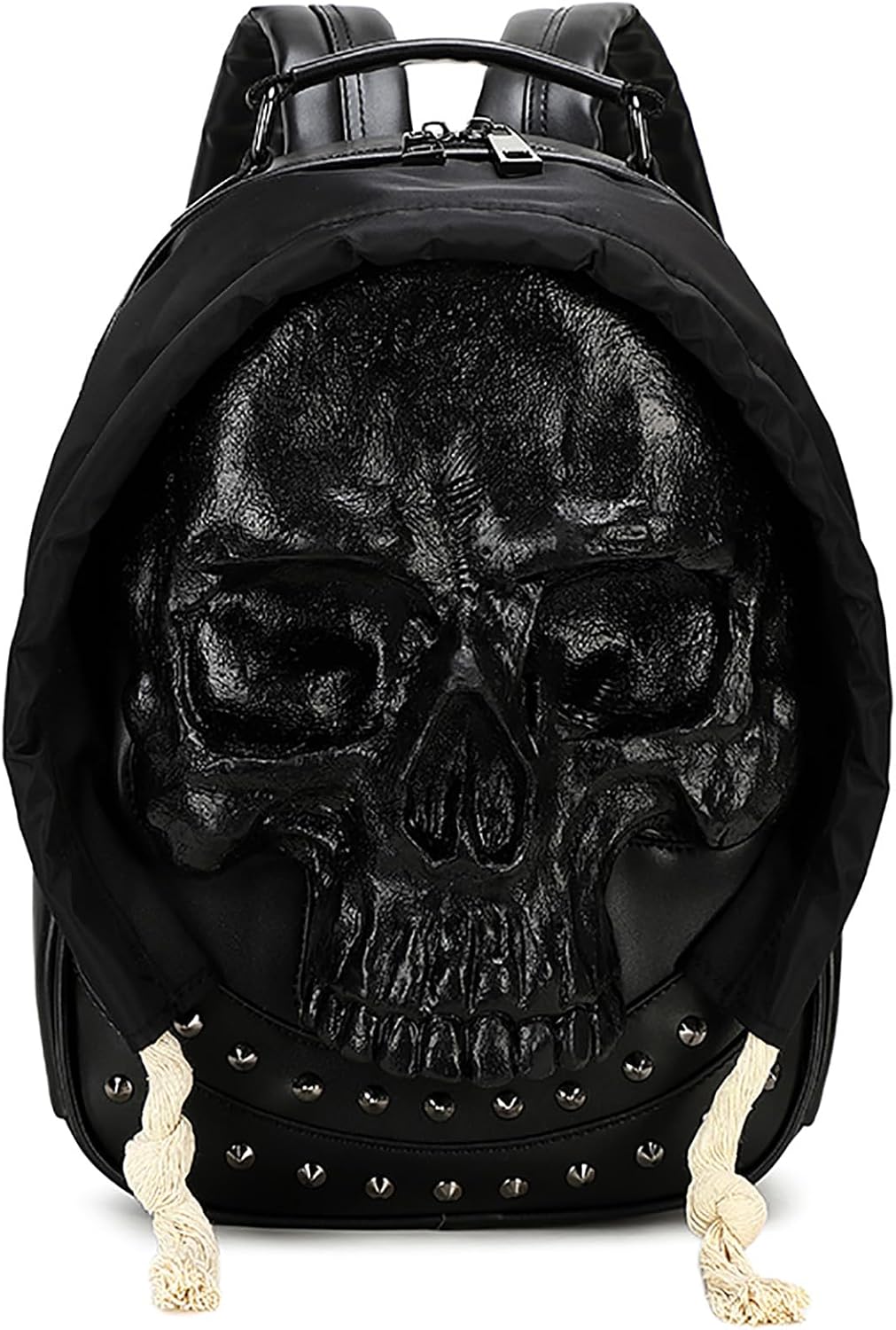Skull Backpack Gothic Punk Purse Halloween Horror, Medium