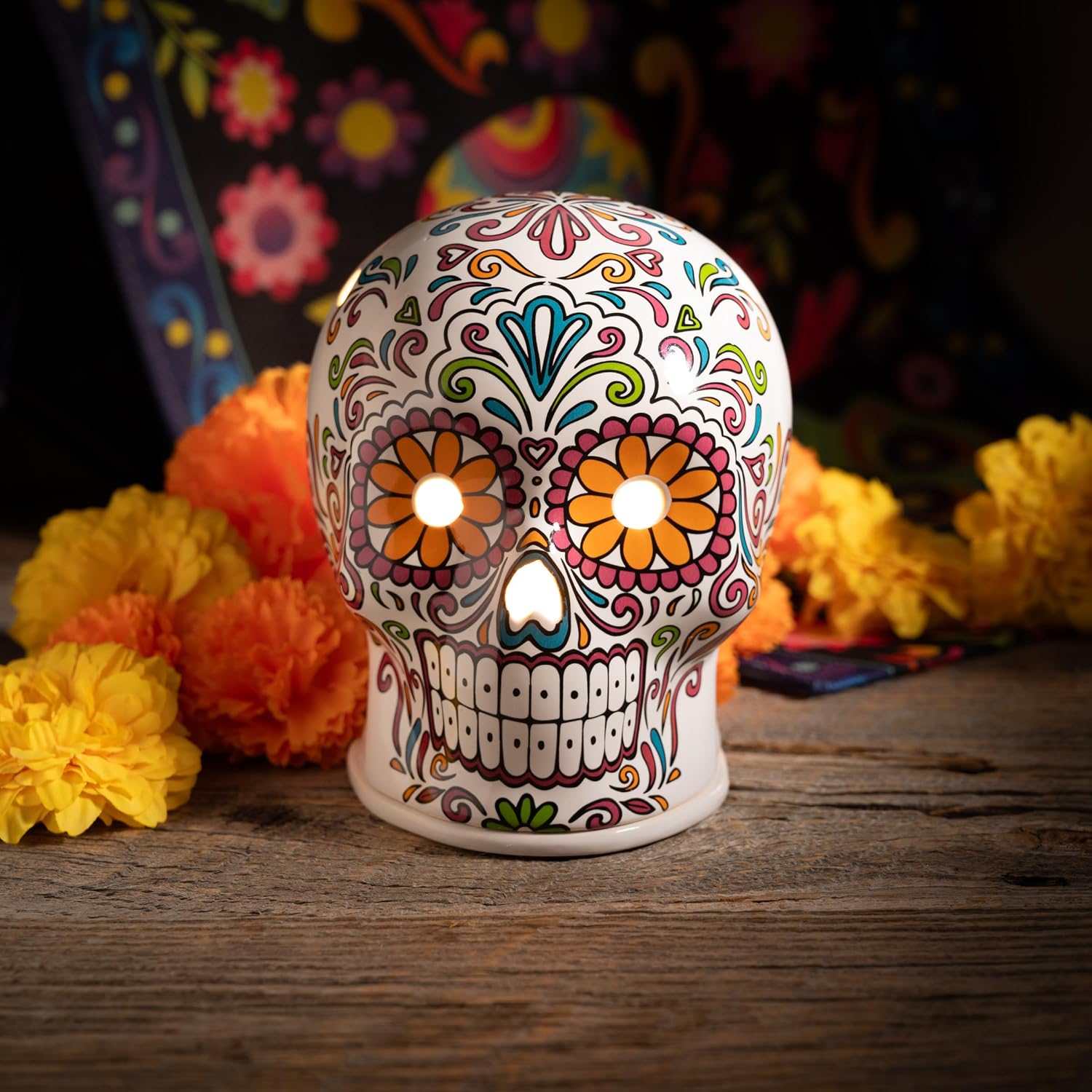 ScentSationals Vistoso - Day of The Dead Wax Warmer for Scented Wax Melts