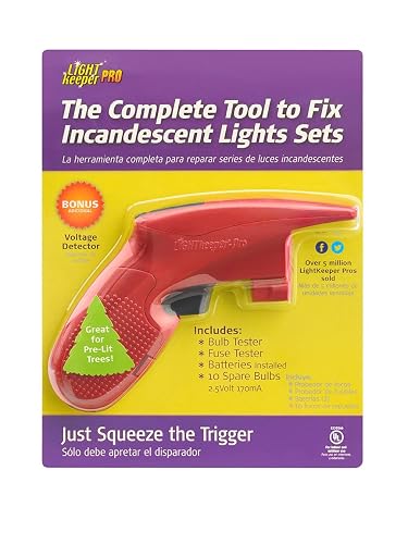 Quick Fix Incandescent Christmas Holiday Light Set Repair Tool - UL Listed - string light