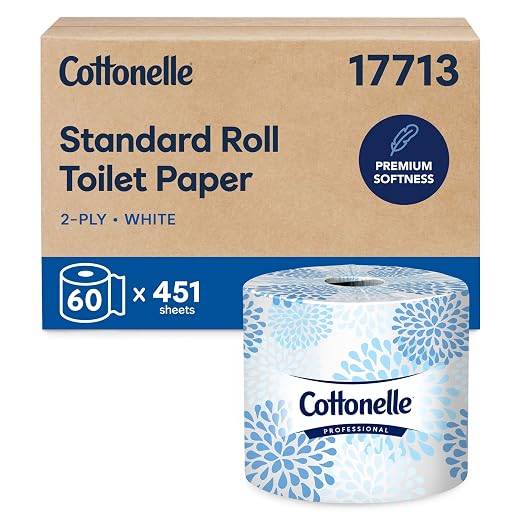Cottonelle Professional Standard Roll Toilet Paper, Bulk, 60 Rolls (17713) - skull toilet paper