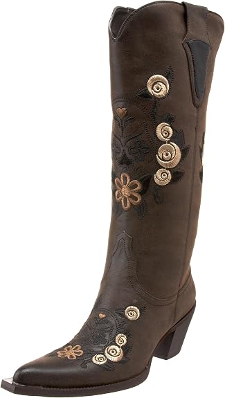 Roper Women's Dawn Western Knee-High Boot - sugar skull boots