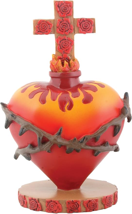 Summit Collection Day of The Dead DOD Sacred Heart of Jesus Statue - skull figurine
