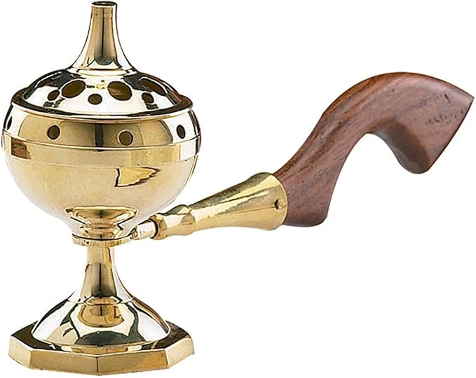 Long Handled Incense Burner - skull incense burner