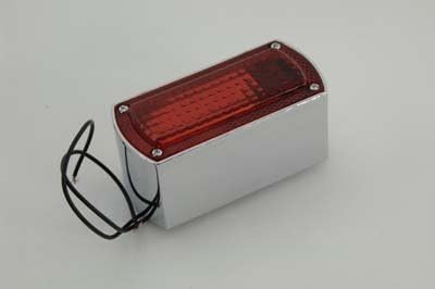 33-0310 - Chrome Die Cast Box Style Tail Lamp - skull lamp