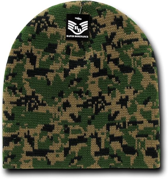 Rapiddominance Camo Beanie - skull watch