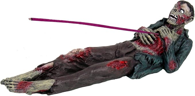 Zombie Incense Holder Collectible Aroma Scent Burner Sculpture Figurine - skull incense burner