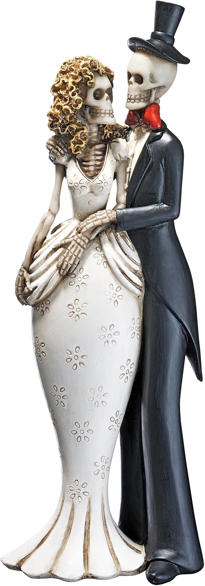 Design Toscano Day of the Dead Skeleton Bride and Groom Statue 10 Inch - skull figurine