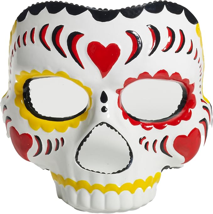 Forum Novelties Men's Day Of The Dead Male Mask - sugar skull costume