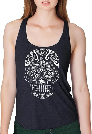 Women's Sugar Skull Tank Top - skull tank tops