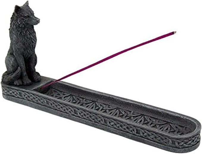 PTC 10 Inch Werewolf Gargoyle Resin Incense Burner Statue Figurine - skull incense burner
