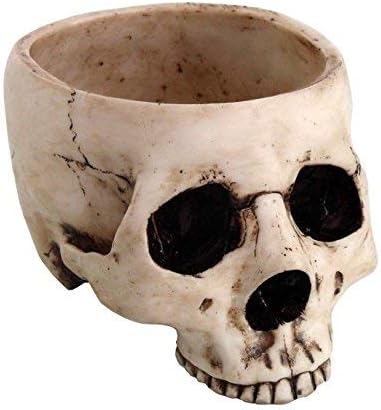 Skeleton Skull Medium Kitchen Bowl Figurine - skull ashtray